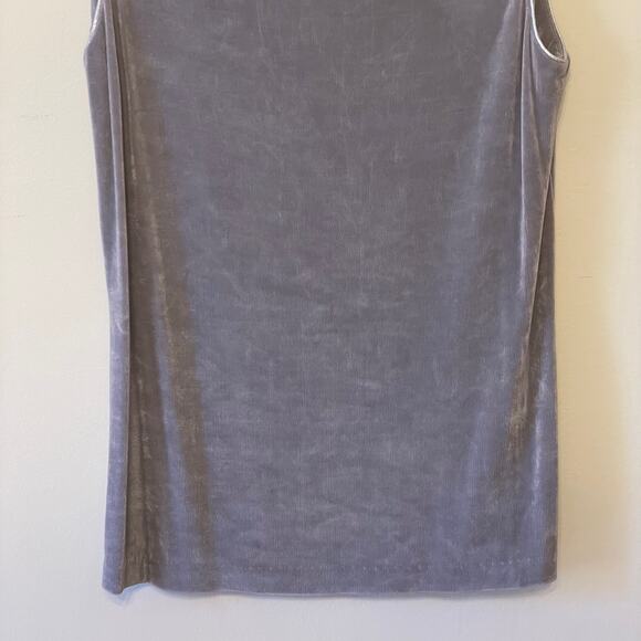 Y2K Vintage Caron Components USA metallic 2 piece set skirt tank top silver - Picture 9 of 16